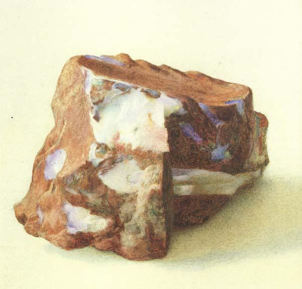 Alexander macdonald A Study of Opal in Ferrugineous jasper from New Guinea (mk46) Germany oil painting art